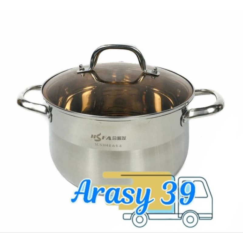Citayam Panci stainless Stock pot tebal ( sus 304) PREMIUM