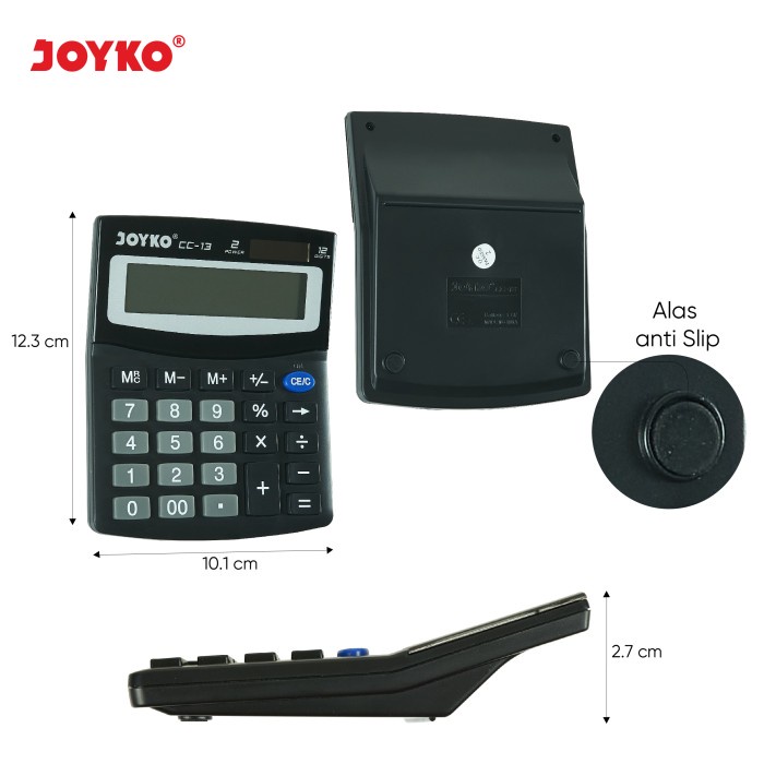 

CALCULATOR / KALKULATOR JOYKO CC-13 / 12 DIGITS [TERBARU[TERLARIS[ORIGINAL[ASLI]