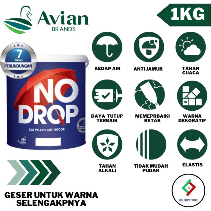 TERLARIS NO DROP 1KG ABU ABU NODROP 1KG ABU ABU CAT PELAPIS ANTI BOCOR NO DROP