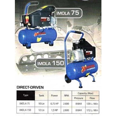 Stok Terbatas Kompressor Lakoni 1,5 Hp 12 Liter Imola 150 Imola150 (Gojek Instan)
