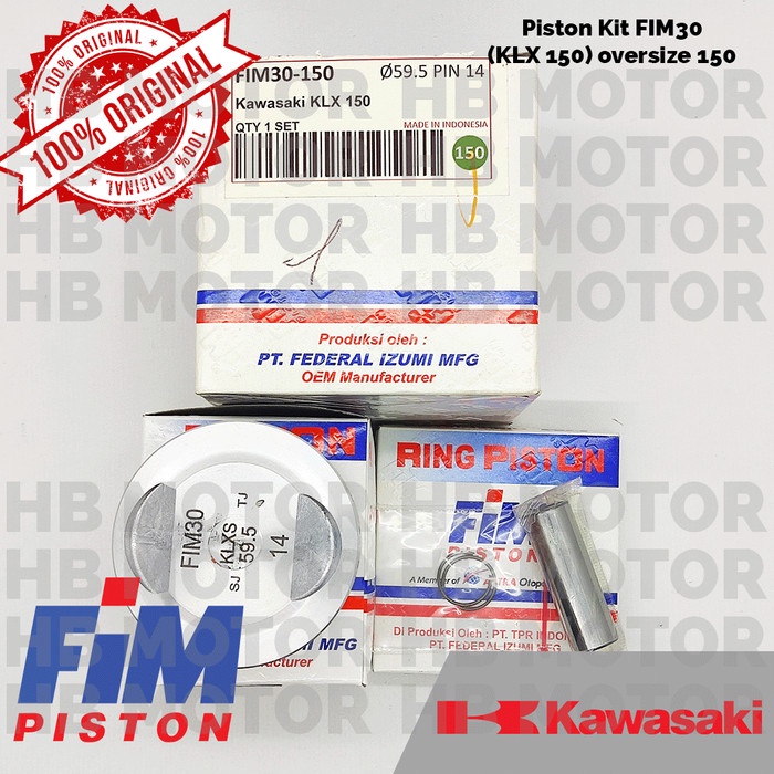 SEHER KLX 150 VARIO 150 BORE UP 59,5 FIM30 (150) PISTON KIT