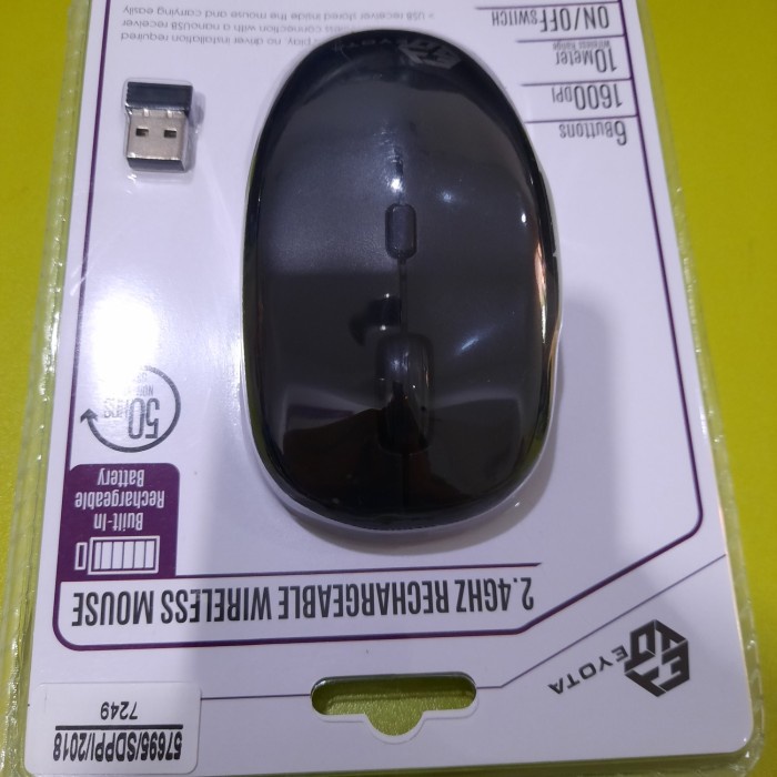 Mouse Wireless Eyota RECHARGEABLE WIRELESS MOUSE Bisa Di Cas Charger