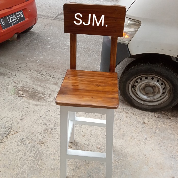 PREMIUM kursi kafe bar kayu jati Belanda