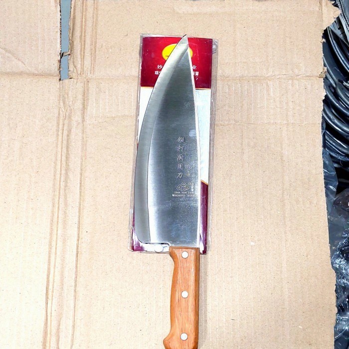 PREMIUM PISAU GOLOK DAGING TULANG SUPER TAJAM STAINLESS STEEL