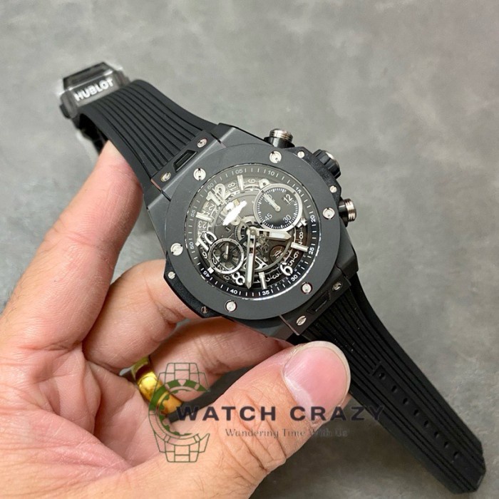 WCHUBLOT HB BIG BANG UNICO BLACK MAGIC 42mm RUBBER STRAP BBF ZF FACTORY TIER 5