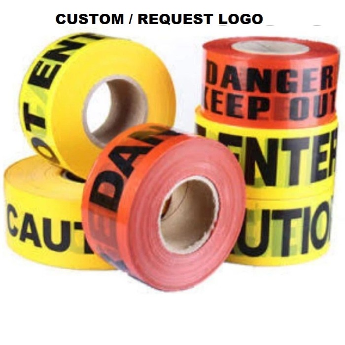 PROMO Police Line-Pembatas jalan-Garis Polisi-Barricade Tape-CUSTOM KHUSUSpo