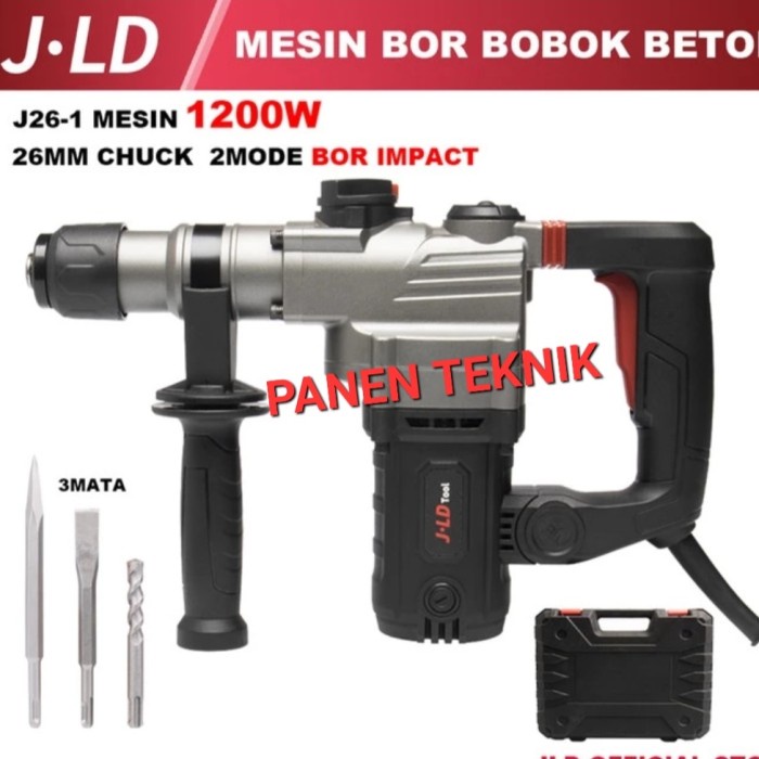 JLD J26-1 MESIN BOR BOBOK BETON ROTARY HAMMER 2 MODE DRILL TEMBOK JLD 26-1