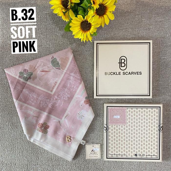 Jilbab Buckle Scarves Box Azara Hijab Premium Kado Guru Ulang Tahun Cantik Logo Muslim Square