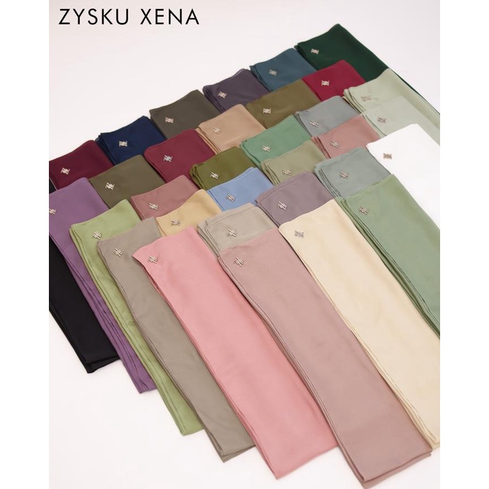 Sahara Voile Scarf Jahit Tepi - 30 Warna Zysku Xena Kerudung Voal Segi Empat 120 Cm Best Quality