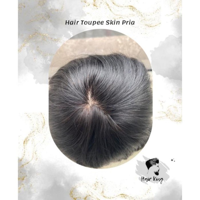 ADA Hair King- Hair Skin Toupee Pria Rambut Asli