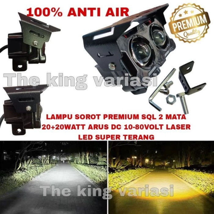 READY LAMPU SOROT MOTOR LED SQL PREMIUM 2 MATA / LAMPUTEMBAK LED MOTOR SQL