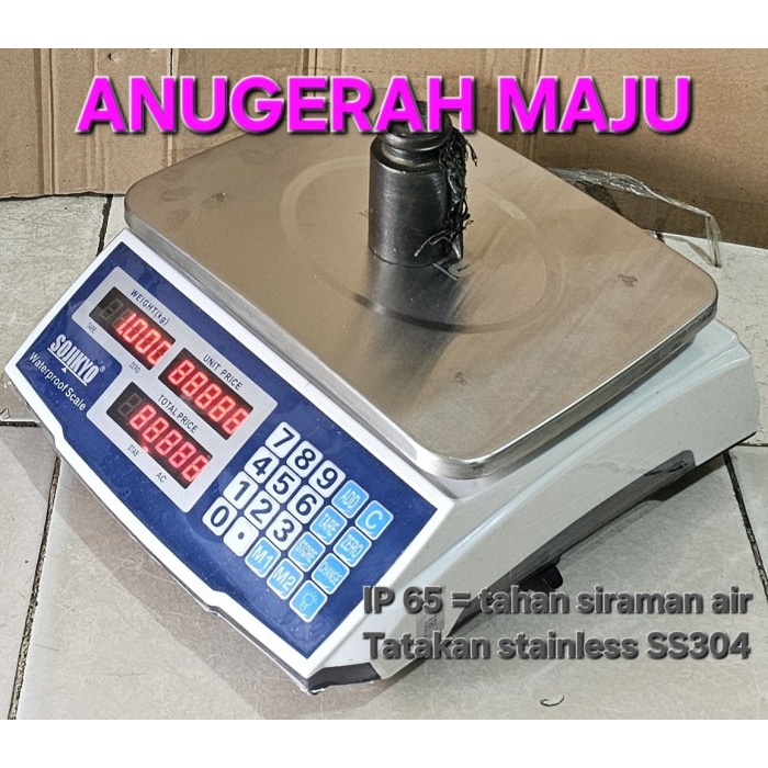 Timbangan Digital Meja Waterproof SOJIKYO ACS 30 Kg