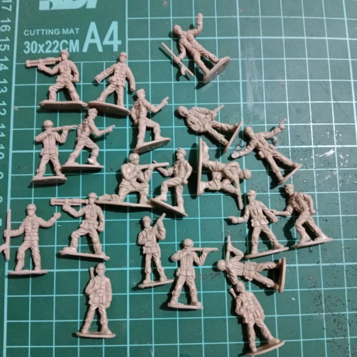 figure tentara 1/72 mainan tentara militer skaka 1/72 set isi 10pcs
