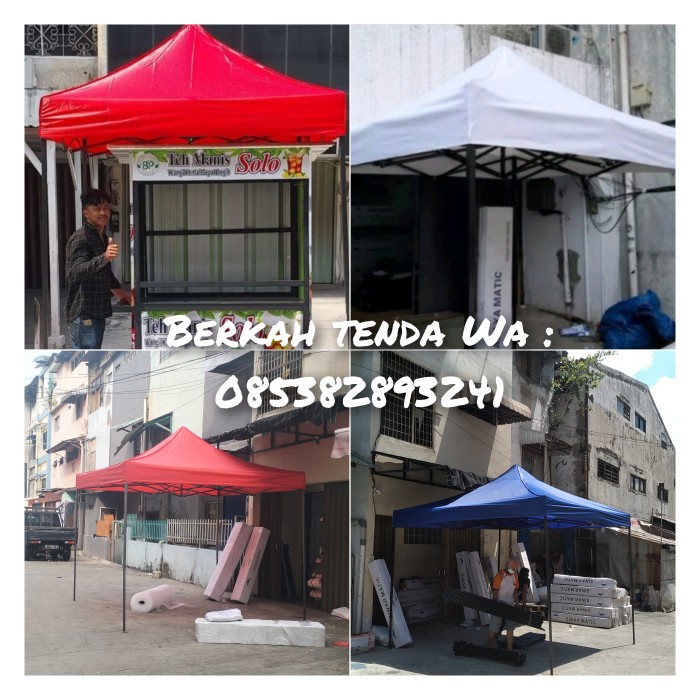 Tenda lipat Top Uk 3x3 Warna putih