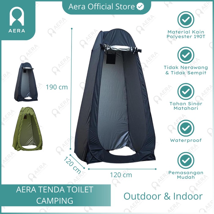 Tenda Toilet Camping Lipat AERA Tenda Toilet Portable Automatic Open