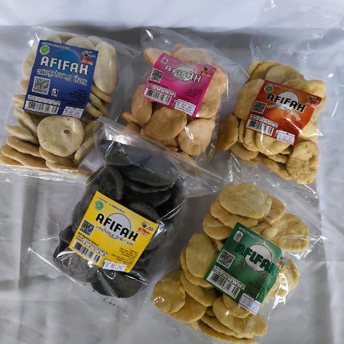 

terbaru !!! ampiang ikan, udang, cumi, tinta, kepiting 80gram 5pcs ready