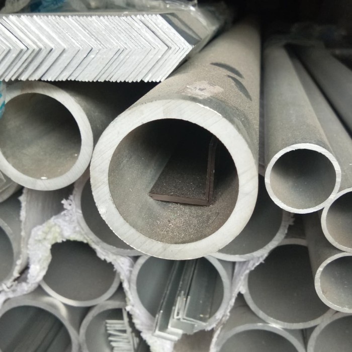 pipa aluminium 3" od 76mm tebal 6mm pipa aluminium alumunium
