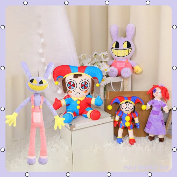 The Amazing Digital Circus Plush Clown Toy Anime Cartoon Doll Jax