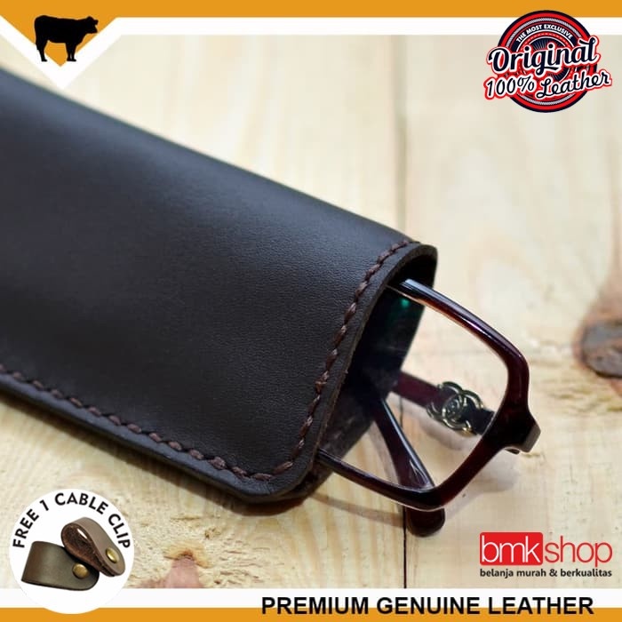 Sarung Kacamata Kulit Asli, Dompet Kacamata Kulit Asli Handmade #Gratisongkir