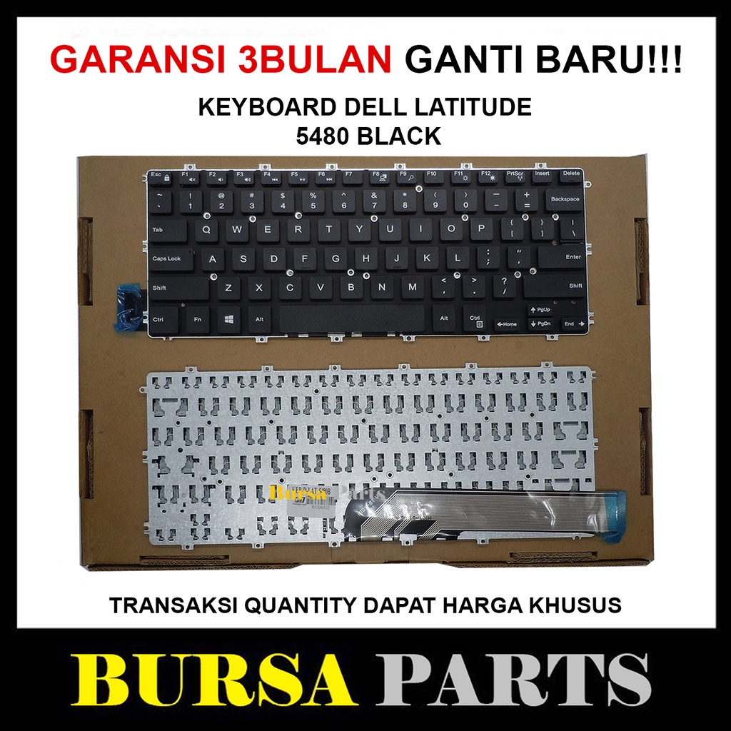 Keyboard Dell Latitude 5480 Hitam
