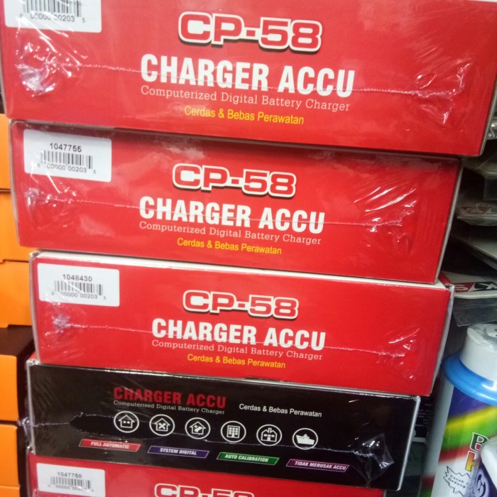Terbaik Piro Cp58 Cas Aki Otomatis Charger Accu