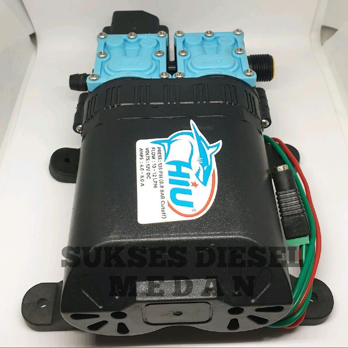 NEW Dual Pump Double Pompa Air DC Ganda Hiu 138 Psi Dinamo Sprayer Original