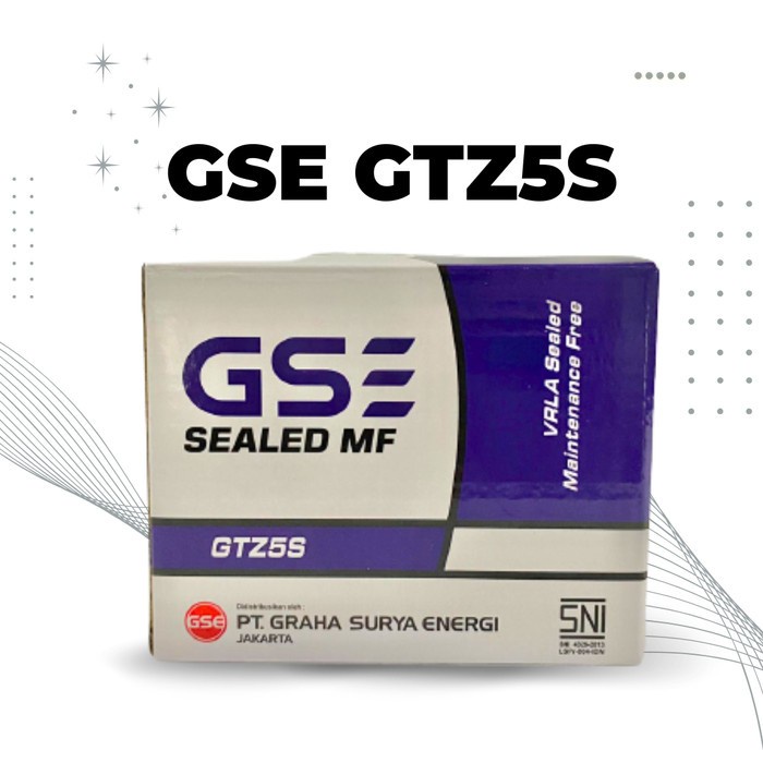 Aki Motor Yamaha Jupiter Z,Z1,Mx 135 ( Gtz5S) Gs E Aki Kering Mf