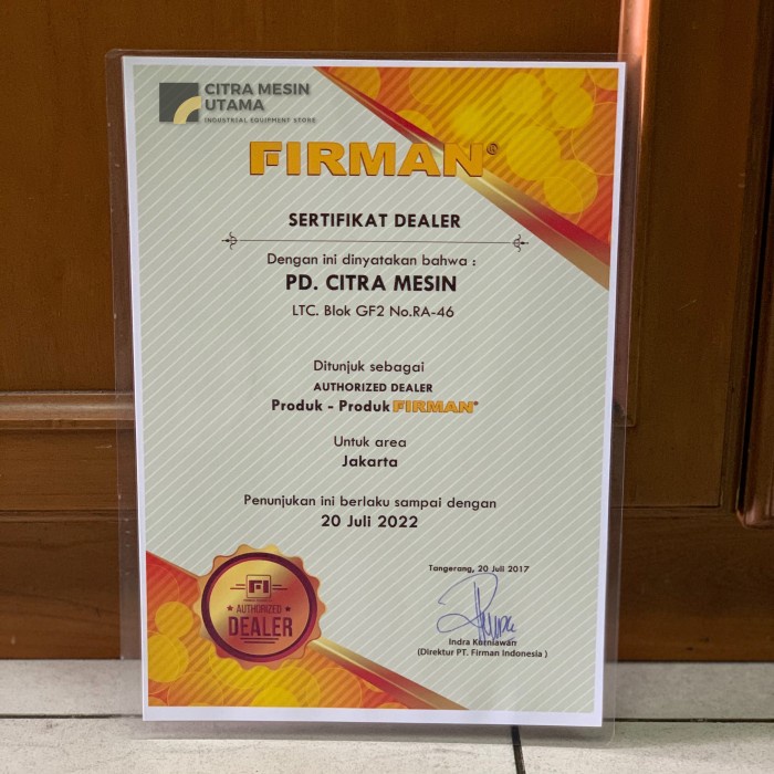 Berkualitas Genset Bensin Heavy Duty 8000 Watt Firman Fpg11888Hd