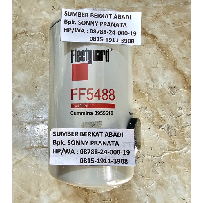 Promo Fleetguard Ff5488 Ff-5488 Ff 5488 Fuel Filter Cummins 3959612 Genuine