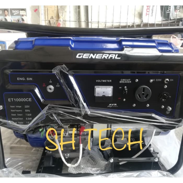 Terbatas Genset General 8000 Watt Et 10000 Ce Generator Listrik