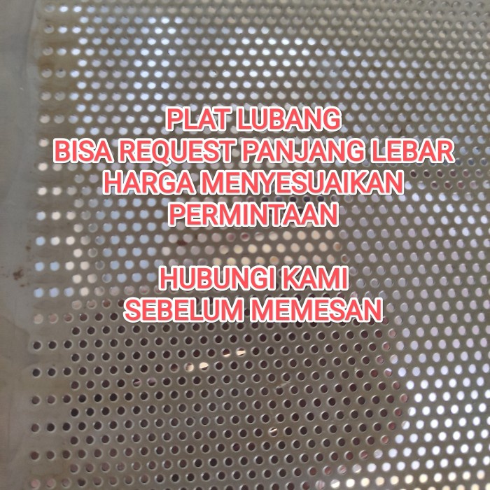 PREMIUM plat lubang 0,8mm 1mm 1,5mm