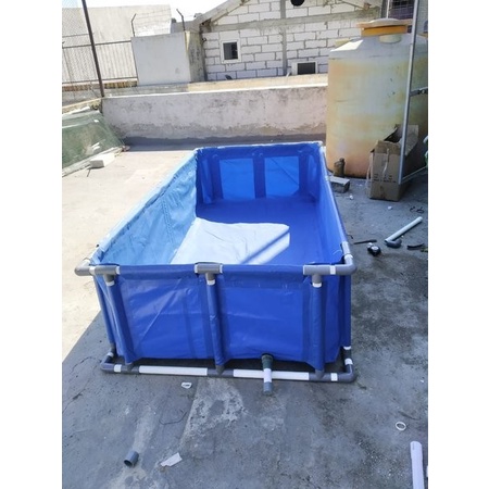 PREMIUM Kolam Terpal Kotak Vett/Kolam Terpal Ikan Kotak/Kolam Terpal Fullset