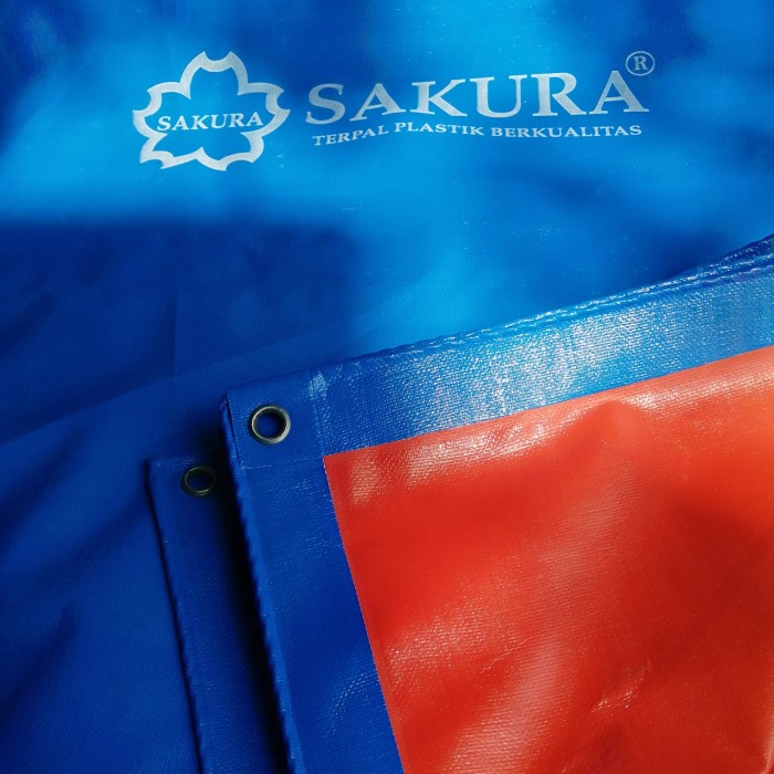 PREMIUM Terpal Plastik A12 Sakura Ukuran 4 x 6 Meter