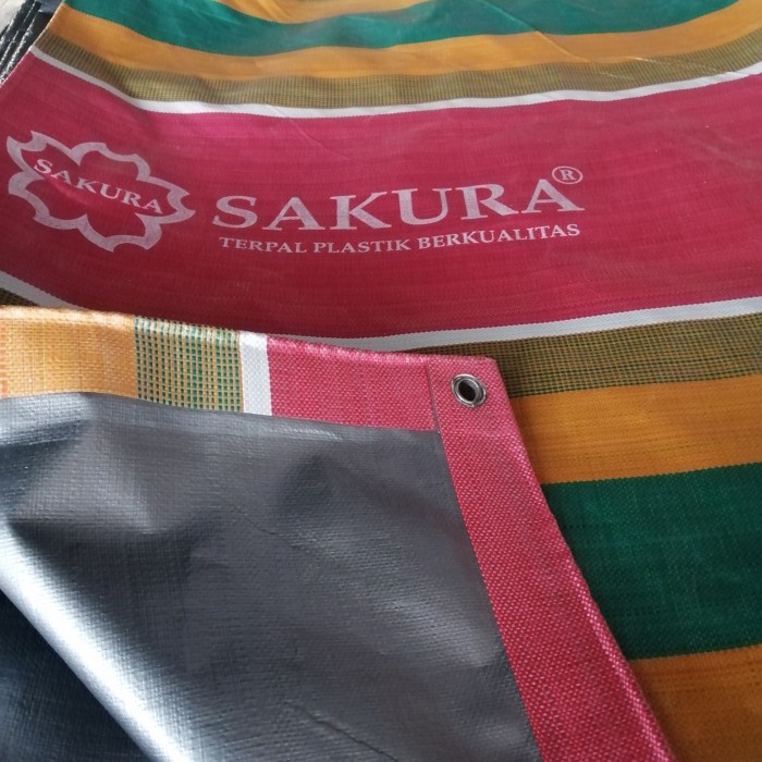 PREMIUM Terpal A12 Sakura Salur Ukuran 4x6 Meter