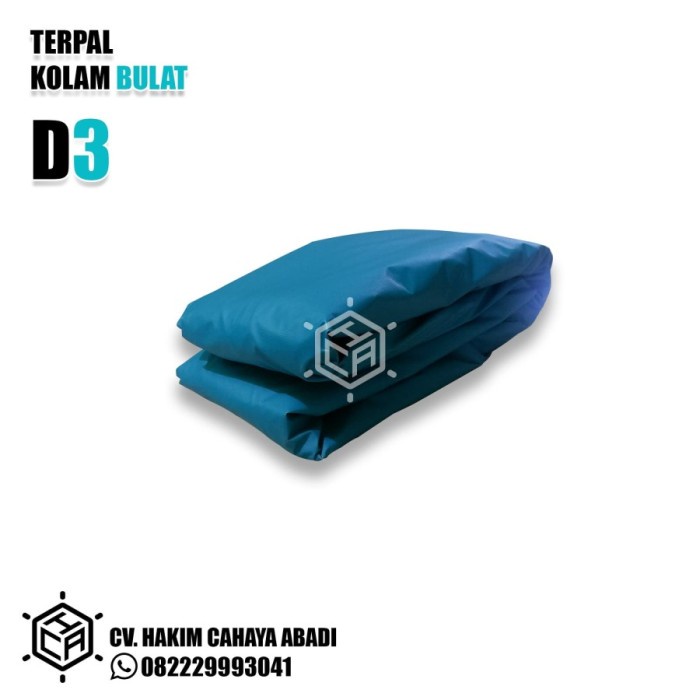 PREMIUM KOLAM BIOFLOK DIAMETER 3 METER TINGGI BERSIH 90 CM (TERPAL SAJA)