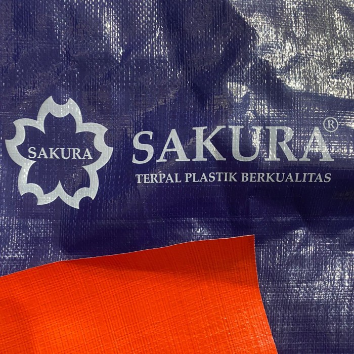 PREMIUM Terpal Plastik A8 Sakura Ukuran 5x6 Meter
