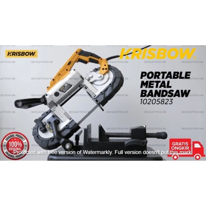 Menarik Mata Gergaji Mesin Potong Krisbow Portable Metal Bandsaw 5 Inch