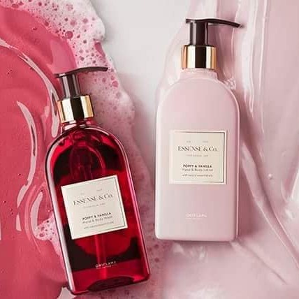 Essense&Co Poppy&Vanilla Hand&Body Wash/Hand&Body Lotion/Body Wash