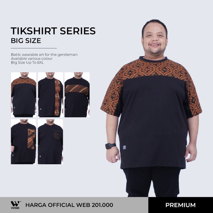 WGB Kaos Batik Tikshirt Series Pria Big Size Ukuran Jumbo XXL XXXL