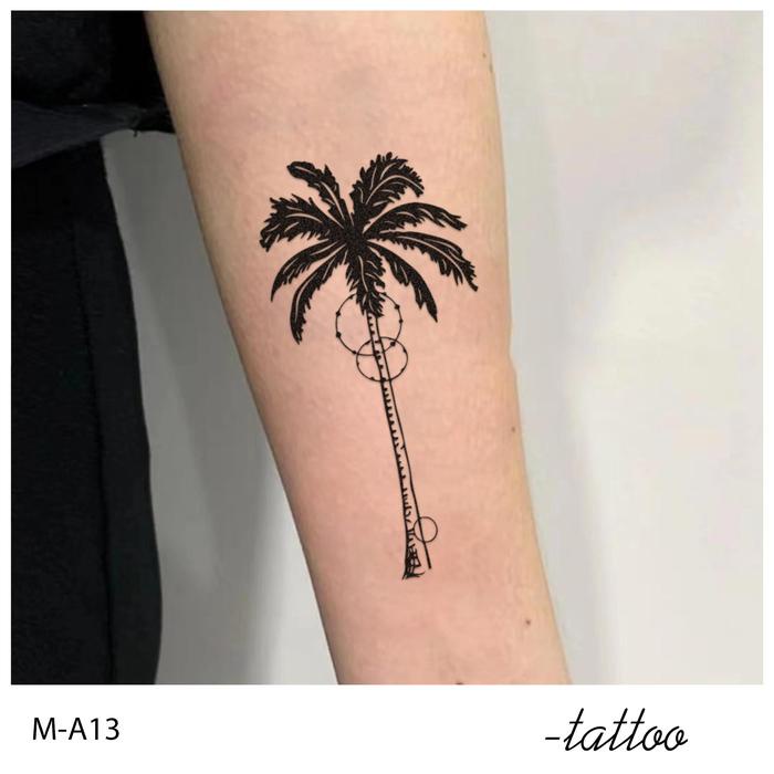 Zoar-By55 Stiker Tato Temporary Semi Permanen Tahan Lama Tattoo Menempel Dekorasi Seni Untuk Pria