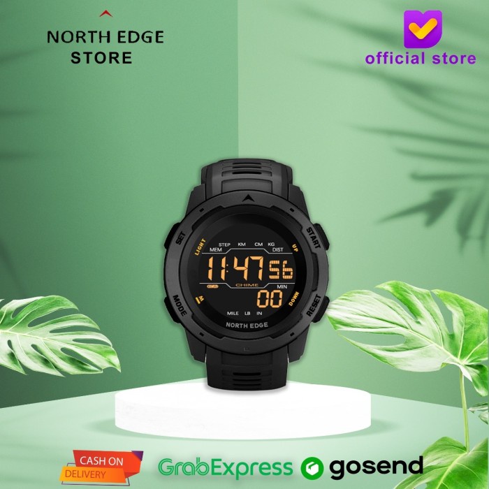 NORTH EDGE MARS 1 Jam Tangan Pria Jam Sport Smart Watch Ukur Langkah