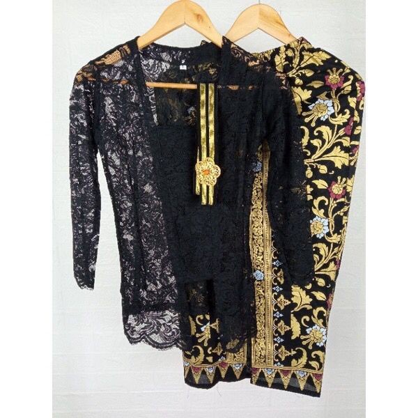 Setelan Kebaya Bali Modern Wanita Obi Rok Prada Grosir Murah Set Kebaya Brukat Atasan Kebaya Brokat