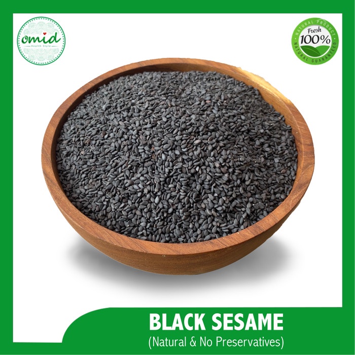 

BARANG TERLARIS 1kg - Organic Black Roasted Sesame Seeds Biji Wijen Hitam Panggang