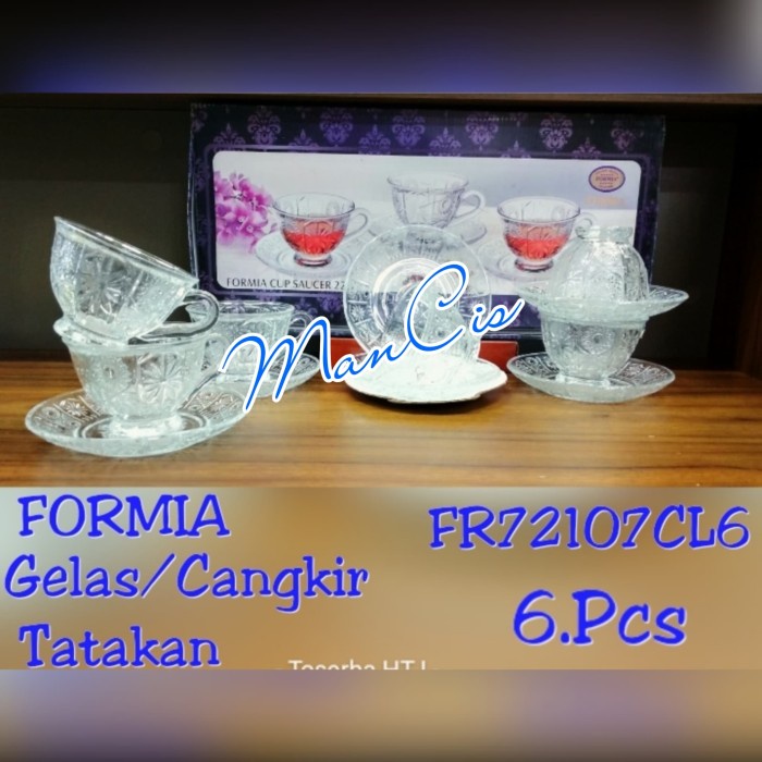 CANGKIR SET FORMIA FR72107CL6 / FORMIA CUP SAUCER (GOJEK) KODE 1476