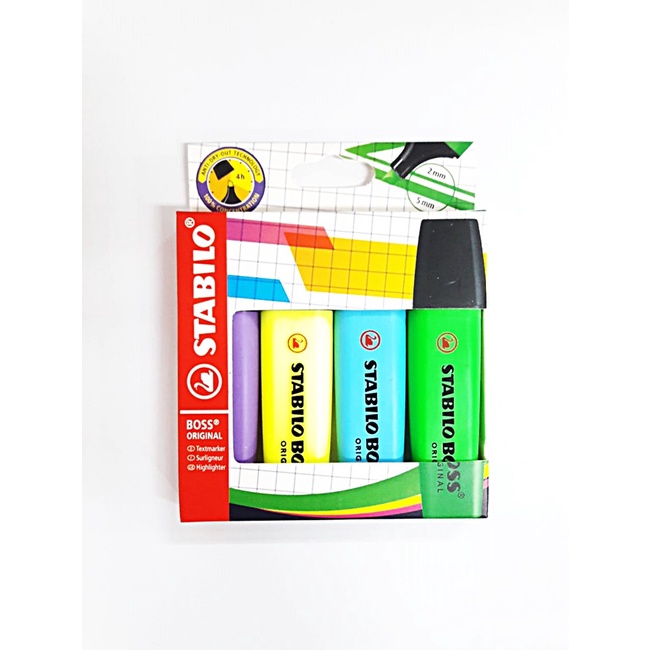

Gramedia Pettarani - Highlighter Stabilo Boss Original Set 4