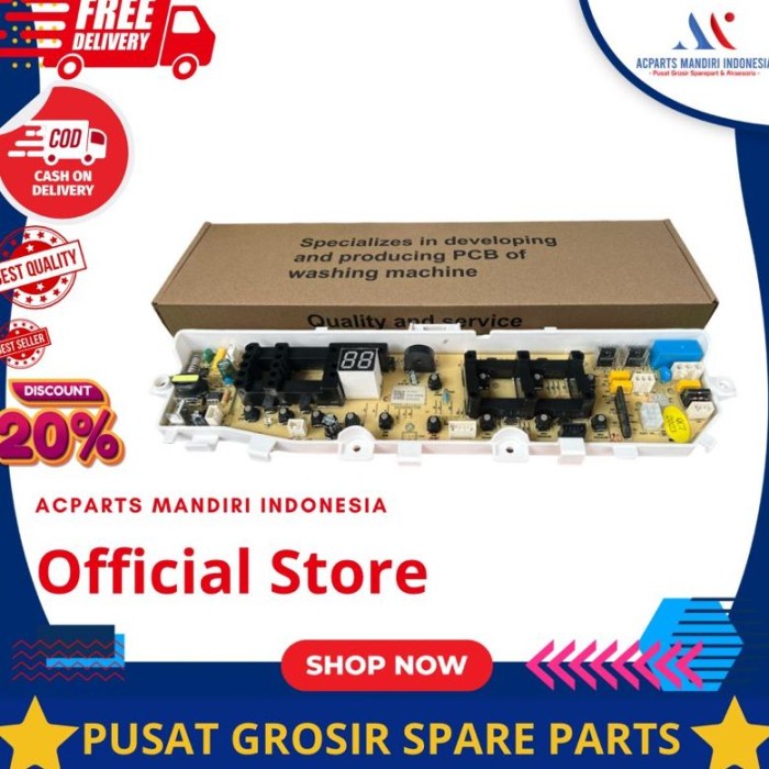 READY Produk MODUL PCB MESIN CUCI SAMSUNG WA70H4000SG WA75H4200SG WA85H4400SS WA80H4000SW ORIGINAL