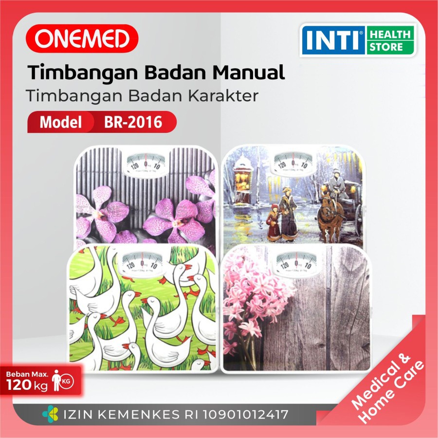 FREE ONGKIR ONEMED TIMBANGAN BADAN KARAKTER ONEMED BR 2016 TIMBANGAN MANUAL