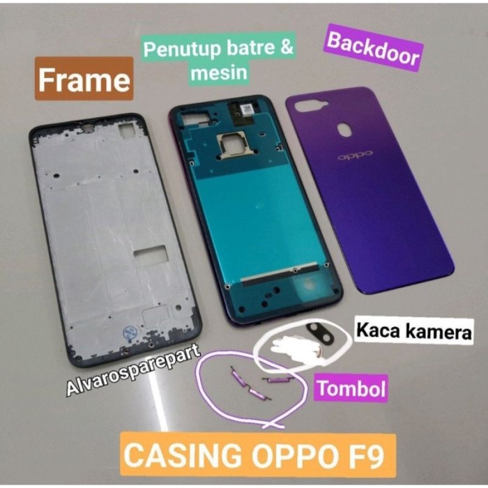 CASING HOUSING BACKDOOR FULLSET OPPO FP F9 PRO ORIGINAL