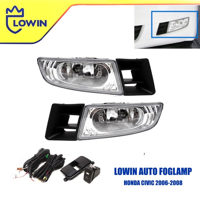 Foglamp Civic 2006-2008 Fog Lamp Honda Civic Fd Lampu Bemper LWHD327