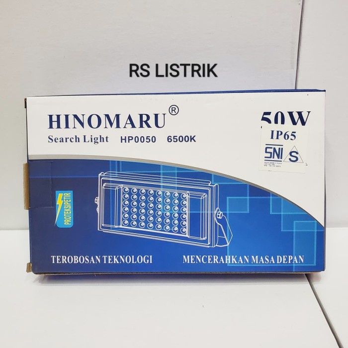 Lampu sorot led-flood light hinomaru 50w - putih Kap floodlight 50 wat